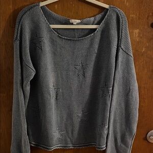 Rails blue/grey Scoop Neck Sweater